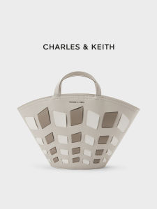 Charles & Keith | Bucket Weave Patchwork Tote Bag