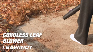 Electric Leaf Blower Rechargeable Cordless Leaf Blower with 2 Batteries And Charger 6 Speed Mode Lightweight for Outdoor Patio Cleaning Lawn Care Blowing Leaves