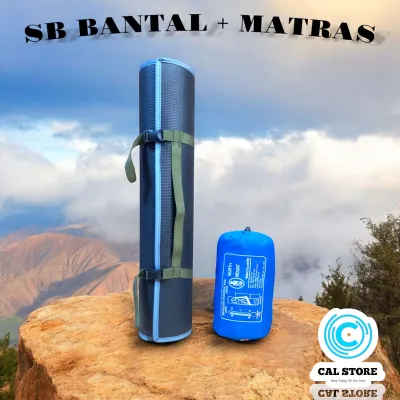 [Paket Hemat][COD] Matras + Sleeping Bag Bantal - Matras 180×60 - Sleeping Bag 185×75 - Matras Camping - Sleeping Bag Camping-Tas Tidur Outdoor - Sleeping Bag Hiking Pro - Kantong Tidur - Sleeping Bag Travel- Tas Tidur Rekreasi- Sleeping Bag Adventure Pro