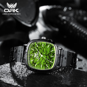 OPK watch for men elegant special design stainless steel strap brand original waterproof import movement simple fashion style