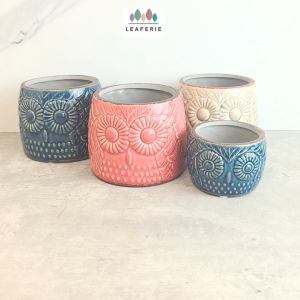 The Leaferie Buho Flowerpot . flowerpots . flower pot . plant pots . planter . planters . Ceramic