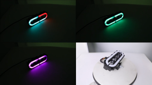 Lampu Tembak Laser SQL 4 Mata Lampu Mata Malaikat Berwarna Warni Full Alumunium Premium 400 Watt 40000LM IP68 DC 9V-85V