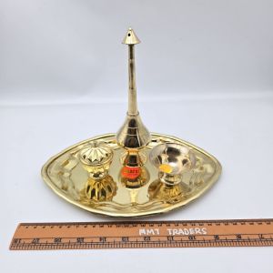 BRASS PANNIER SET / WELCOMING SET / WEDDING SET / HOUSE WARMING / GIFT/ HOME DECORATION