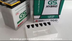 Aki Mobil Avanza/Rush/Espass/Terios/Xenia/Katana/Carry GS Gold Star NS40 premium 32 Ampere