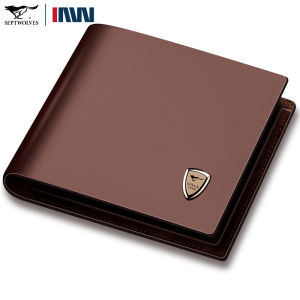 Ví Da Bò Thật Ngắn Cho Nam Ví Da Bò Thật Gấp Ba Ví Da Cứng Thời Trang Cho Thanh Thiếu Niên Ví Da Bò Hai Lớp Phong Cách Mỹ