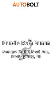 Cara Menggunakan Handle Rem Kanan Beat Sporty & Vario Techno 125 Helm In FI Non CBS & Scoopy Karbu & Scoopy FI Non CBS & Beat Pop Tuas Tangan