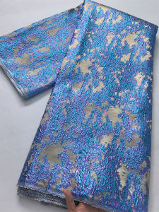 African Brocade Lace Fabric Nigerian Jacquard Fabrics and Lace Evening Party Dresses High Quality For Women Sewing2.5yards 4115