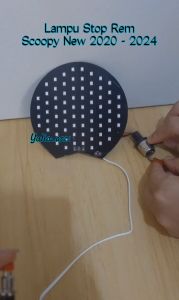 Lampu Stop Rem LED Running Scoopy New 2020 - 2023 11 Mode Otomatis dan Manual