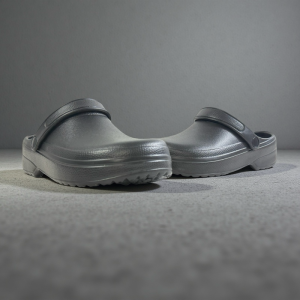 Air Cushion Mens Black Clogs - Adjustable Ankle Strap Slip-On Water-Friendly Shoes for Men Orthopedic Comfort Walking Sandals