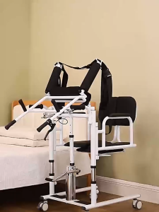 Multi-Functional Hydraulic Transfer Chair for Elderly | Patient Lift Hoist Commode & Wheelchair HYB