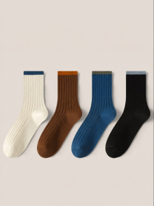 Comfortable Sweat-absorbent Cotton Mid-calf Socks