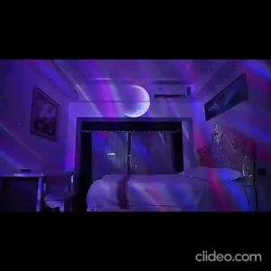 Lampu Proyektor Tidur Langit Aurora Bulan Starry Sky Bintang Galaxy Bluetooth Speaker Dekorasi Ruangan
