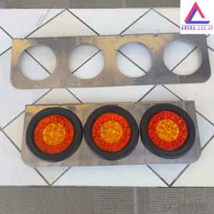 DUDUKAN STOPLAMP STAINLESS 3 & 4 LUBANG: ANTIKARAT & TAHAN LAMA