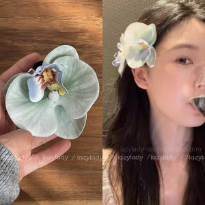 สไตล์โบฮีเมียน 3D ดอกไม้ Duckbill คลิป Hairpin โดย Lazylady เครื่องประดับผมแฟชั่นด้านข้างสําหรับวันหยุดและนอกสถานที่ริมทะเล