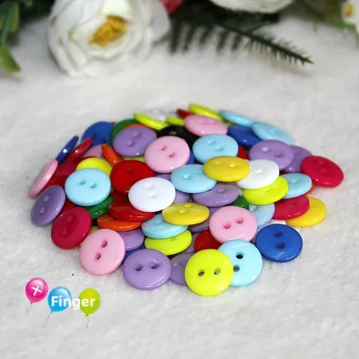 Colorful Candy Resin Buttons round Eye Bread Buttons Solid Color DIY Button Flower Button Sticker for Clothing Handmade