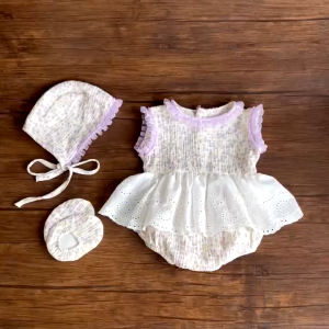 SET BODY VÁY HOA NHÍ PHỐI REN CHO BÉ GÁI SƠ SINH 1 2 TUỔI TỪ 3-11KG DÀNH CHO BÉ GÁI