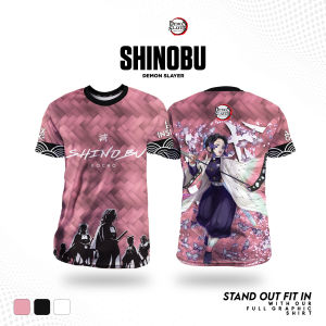 Bandai | Demon Slayer Shinobu Kocho Anime Men/Woman T-Shirts 2026 New Summer Fashion Casual Round Neck Top Short-Sleeve Tee Men Kids Y2k