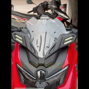 Kedok Visor Yamaha Nmax Turbo Neo Neo S Winshield Akrilik Paket Lengkap dengan LED