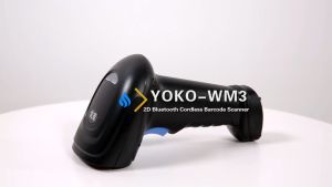 YOKO 1D 2D Barcode Scanner Compatible with 2.4G Wireless Bar Code Reader Work with Windows Mac Android iOS