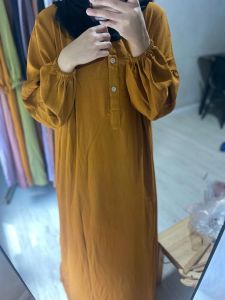Crinkle Long Dress