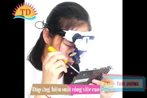 Kính lúp đeo đầu nhiều độ phóng đại Có đèn soi NO.9892E1 Sửa chữa điện tử kiềm tra da khám tai mũi họng .V.V.