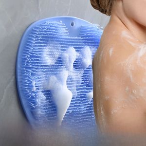 Anti-Slip Silicone Foot Bath Mat Pedicure Massager Bathroom Laundry Room Slippery Foot Cleaning Tool Lazy Persons Foot Scrubber