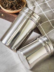 Travel Outdoor Stainless Steel 304 Sealed Storage Box Tea Coffee Storage Canister Customizable Engraving Food Storage Jar