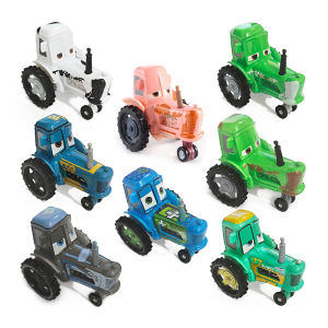 Takara Tomy | Pixar Cars Chewall Calf Tractor 1:55 Modeling Metal Children Toy Car Alloy Racing Model Collectibles Child Birthday Gifts