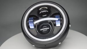 7inch LED Motorcycle Headlight Universal 7.5" Round Head Light for Cafe Racer Bobber Honda