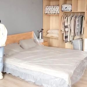 [1PC] Borong365 Multipurpose Furniture Shielding Film Plastik Sarung Waterproof Protective Film Dustproof Masking Film