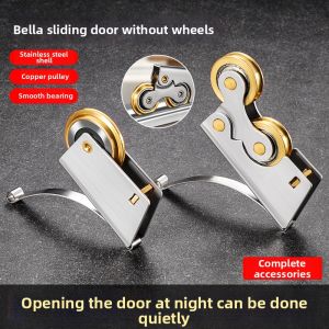 Floor Mounted Sliding Door Wheel Glass Aluminum
