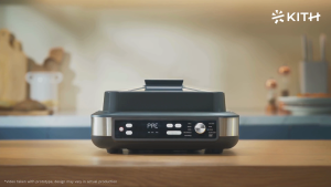 KITH GrillMaster Grill with Air Fryer & Steam | Electric Indoor | Detachable 90° Lid | 10 Menu | MGM-IG-SB1