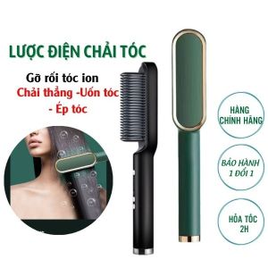(Chính hãng) Lược điện chải thẳng tóc uốn cụp tóc chuyên nghiệp và tiện lợi - Máy uốn tóc siêu tốc hiện đại công nghệ Hàn Quốc mẫu mới
