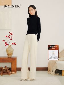 French Style Workwear Straight Leg Pants