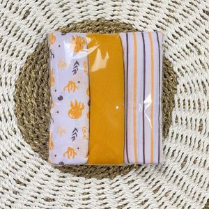 3Pcs bedong bayi jumbo bahan panel uk 100x90 motif cewe cowo murah