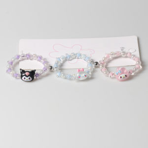 Transparent Sanrio Magnetic Couple Beaded Bracelet Pair: A Gift for Your Boyfriend