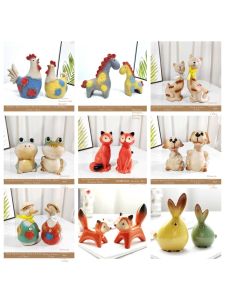 FENGHONGTAO | Decorative Ceramic Animal Figurine Money Box