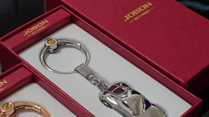 JOBON High Quality Keychain Car Design With LED Light Gift Set