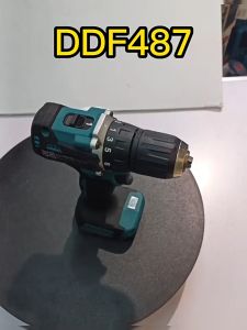 (Free replacement) Makita DDF487 Cordless Electric Drill electric screwdriver Impact Drill Cordless Electric Screwdriver Attach 2 sections 18V battery Brushless