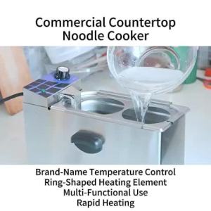VOLTHUB Commercial noodle cooker multi-function desk top electric four head noodle cooker convenience store Spicy Hot Pot soup Rice noodles Noodles in soup