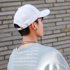 Sinuyou Cotton Baseball Cap with Short Eaves Dome Style Casual Embroidered Hat for Men Women Suitable for All Seasons