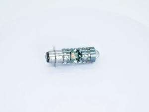 Motorcycle electric vehicle LED headlight T19 high and low beam integrated P15D red and blue flashing modified bulb