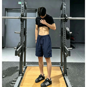 OUMULONG | Navy Quick Dry Multi-Sport Shorts Mens