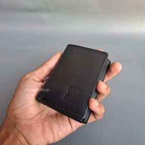 Lipat 3 Dompet mini kulit sapi pria dan wanita