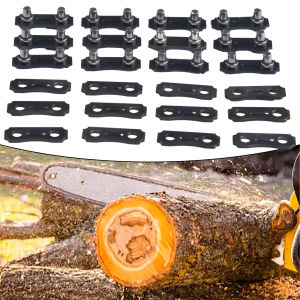 Chainsaw Chain Repair Kits 12 Sets Practical Tool Suitable for 3/8 LP 050 Inch Links Tie Straps Restore Your Chainsaw