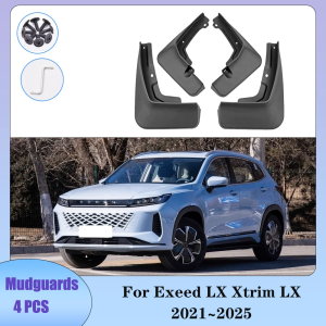 For Exeed LX Xtrim LX 2021~2025 2022 2023 2024 Car Wheel Mudquard Flaps Mud Skin Cover Guards Fenders Splash Parts Accessories