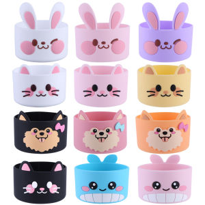 กระติกน้ำเก็บความร้อนก้นสัตว์ขวดน้ำ40ออนซ์กันความร้อนรองเท้าบูตขวดน้ำซิลิโคน