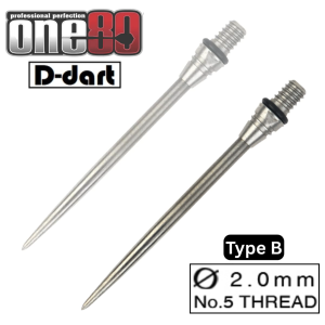 ONE80 FLEXI DART POINT - (NO.5) STEEL TIP CONVERSION POINT REFLEX POINT
