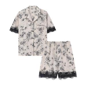 Áo ngủ MiiOW cho nữ làm bằng lụa băng thoải mái cardigan tay ngắn