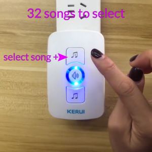 Bel Pintu KERUI M525 Wireless Doorbell Waterproof rumah 2 Transmiter F52